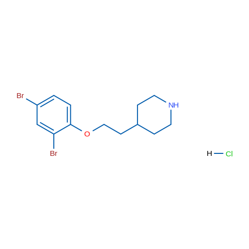4-(2-(2,4-Dibromophenoxy)ethyl)piperidine hydrochloride 5g
