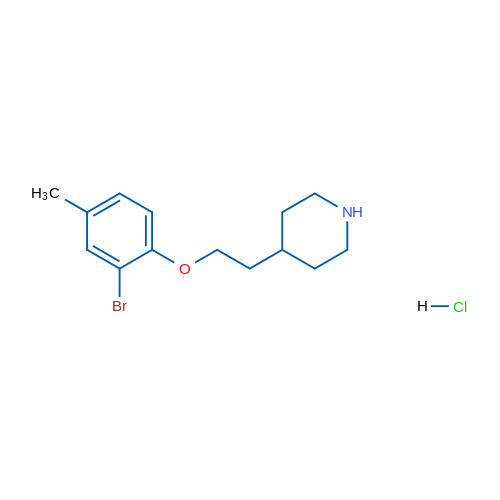 4-(2-(2-Bromo-4-methylphenoxy)ethyl)piperidine hydrochloride 1g