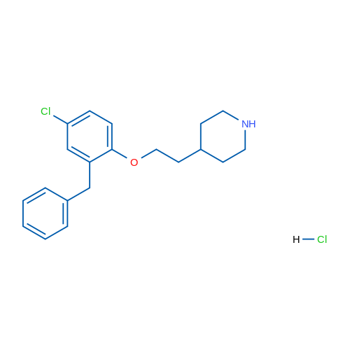 4-(2-(2-Benzyl-4-chlorophenoxy)ethyl)piperidine hydrochloride 5g