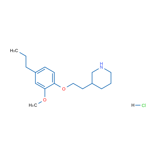 3-(2-(2-Methoxy-4-propylphenoxy)ethyl)piperidine hydrochloride 1g
