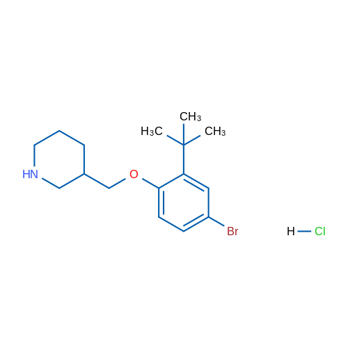 3-((4-Bromo-2-(tert-butyl)phenoxy)methyl)piperidine hydrochloride 5g