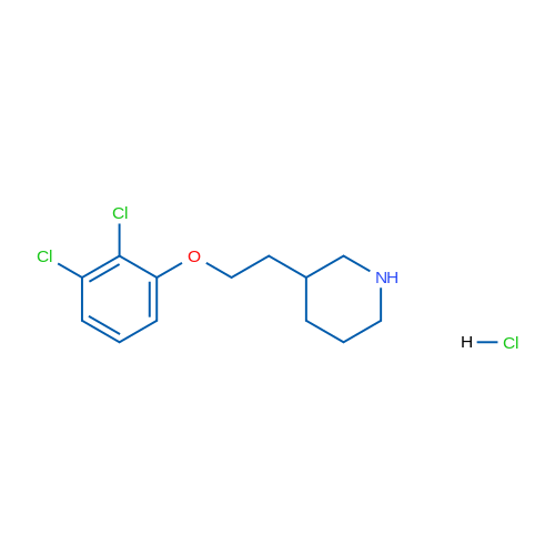 3-(2-(2,3-Dichlorophenoxy)ethyl)piperidine hydrochloride 5g