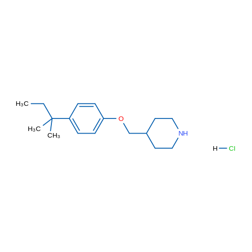 4-((4-(tert-Pentyl)phenoxy)methyl)piperidine hydrochloride 5g