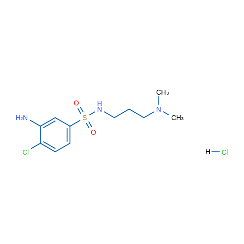 3-Amino-4-chloro-N-(3-(dimethylamino)propyl)benzenesulfonamide hydrochloride 1g