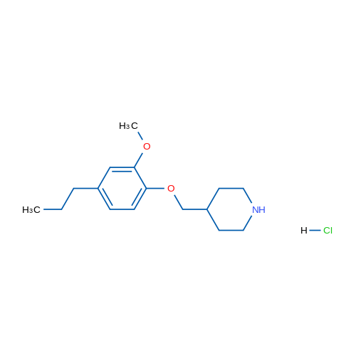 4-((2-Methoxy-4-propylphenoxy)methyl)piperidine hydrochloride 5g