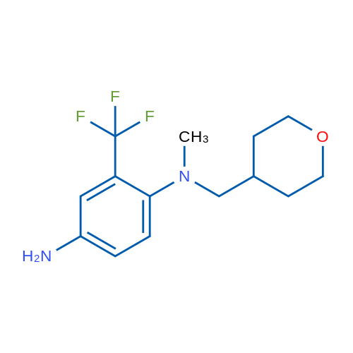 N1-Methyl-N1-((tetrahydro-2H-pyran-4-yl)methyl)-2-(trifluoromethyl)benzene-1,4-diamine 1g