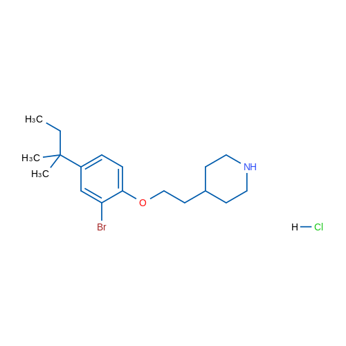 4-(2-(2-Bromo-4-(tert-pentyl)phenoxy)ethyl)piperidine hydrochloride 5g