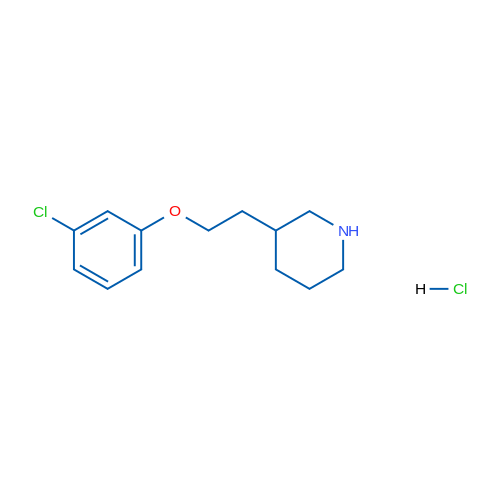 3-(2-(3-Chlorophenoxy)ethyl)piperidine hydrochloride 5g