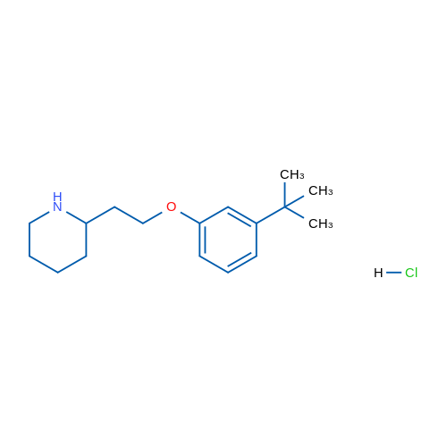 2-(2-(3-(tert-Butyl)phenoxy)ethyl)piperidine hydrochloride 1g