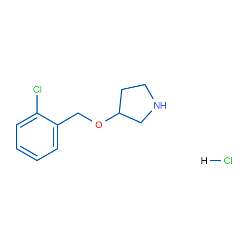 3-((2-Chlorobenzyl)oxy)pyrrolidine hydrochloride 5g