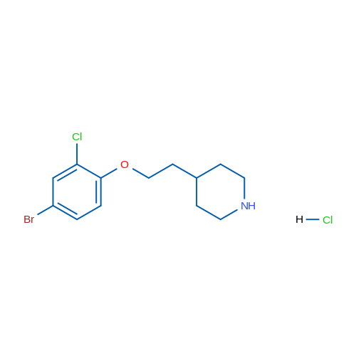 4-(2-(4-Bromo-2-chlorophenoxy)ethyl)piperidine hydrochloride 1g