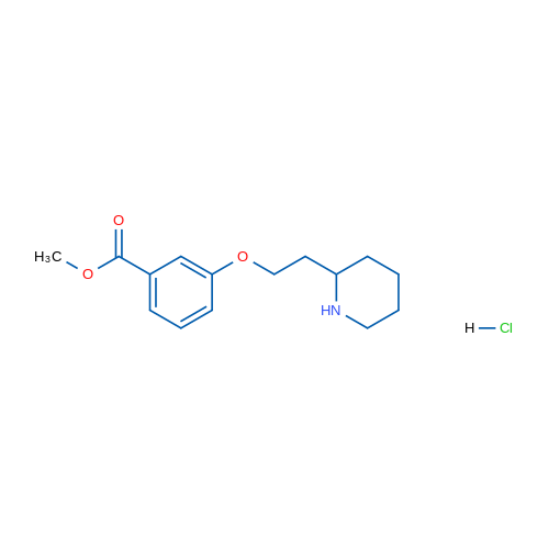 Methyl 3-(2-(piperidin-2-yl)ethoxy)benzoate hydrochloride 1g