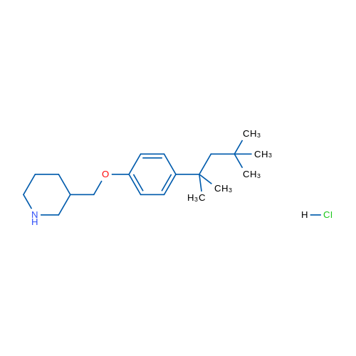 3-((4-(2,4,4-Trimethylpentan-2-yl)phenoxy)methyl)piperidine hydrochloride 5g