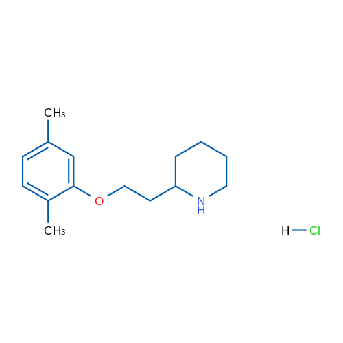 2-(2-(2,5-Dimethylphenoxy)ethyl)piperidine hydrochloride 5g