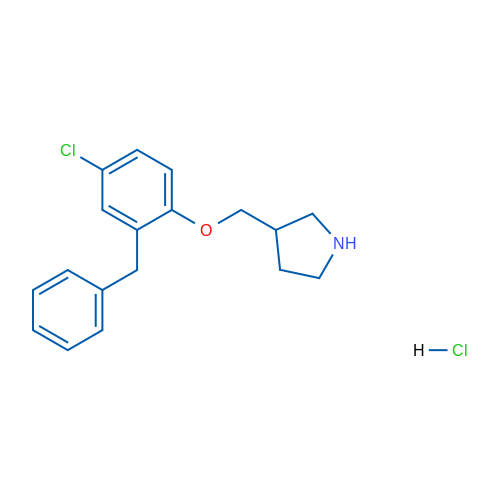 3-((2-Benzyl-4-chlorophenoxy)methyl)pyrrolidine hydrochloride 5g