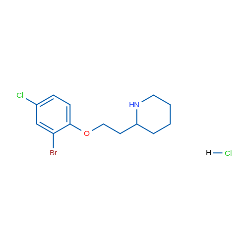 2-(2-(2-Bromo-4-chlorophenoxy)ethyl)piperidine hydrochloride 1g