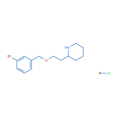 2-(2-((3-Bromobenzyl)oxy)ethyl)piperidine hydrochloride 1g