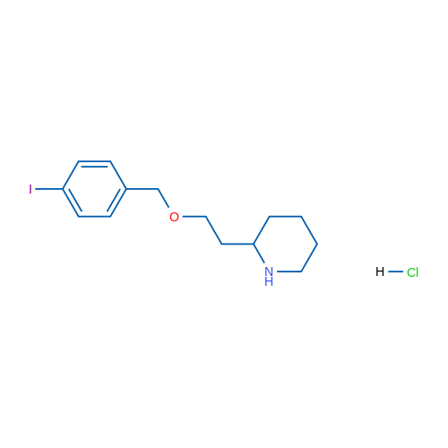 2-(2-((4-Iodobenzyl)oxy)ethyl)piperidine hydrochloride 1g