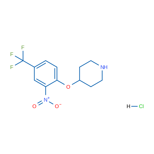 4-(2-Nitro-4-(trifluoromethyl)phenoxy)piperidine hydrochloride 5g