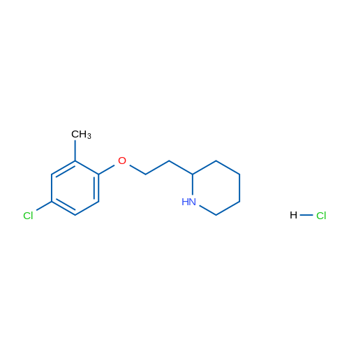 2-(2-(4-Chloro-2-methylphenoxy)ethyl)piperidine hydrochloride 1g