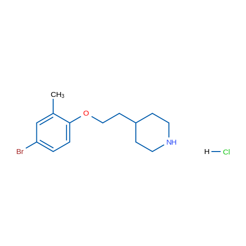 4-(2-(4-Bromo-2-methylphenoxy)ethyl)piperidine hydrochloride 5g