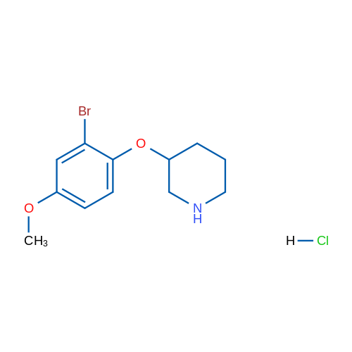 3-(2-Bromo-4-methoxyphenoxy)piperidine hydrochloride 1g