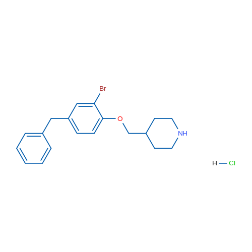 4-((4-Benzyl-2-bromophenoxy)methyl)piperidine hydrochloride 1g