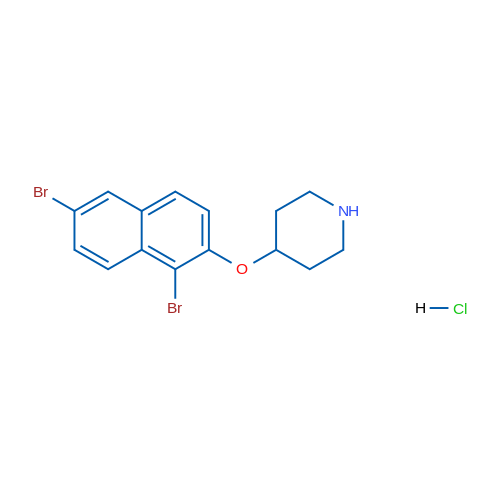 4-((1,6-Dibromonaphthalen-2-yl)oxy)piperidine hydrochloride 1g