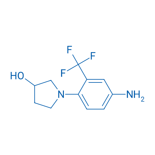 1-(4-Amino-2-(trifluoromethyl)phenyl)pyrrolidin-3-ol 250mg