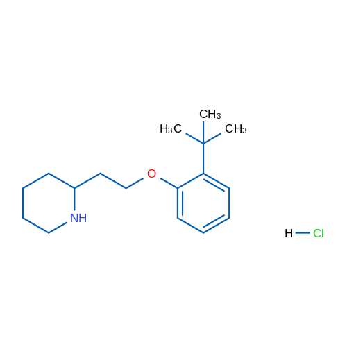 2-(2-(2-(tert-Butyl)phenoxy)ethyl)piperidine hydrochloride 5g