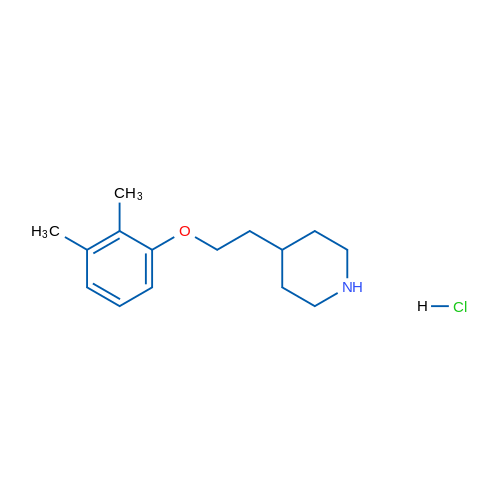 4-(2-(2,3-Dimethylphenoxy)ethyl)piperidine hydrochloride 5g