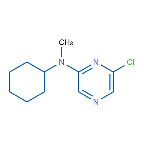 6-Chloro-N-cyclohexyl-N-methylpyrazin-2-amine 5g