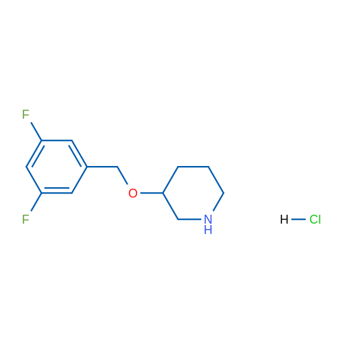 3-((3,5-Difluorobenzyl)oxy)piperidine hydrochloride 1g