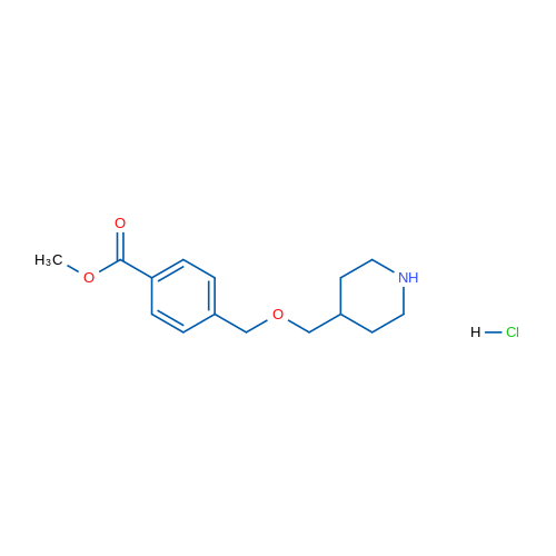 Methyl 4-((piperidin-4-ylmethoxy)methyl)benzoate hydrochloride 5g