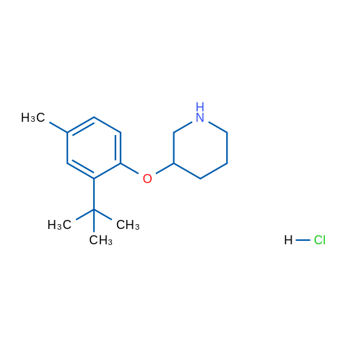 3-(2-(tert-Butyl)-4-methylphenoxy)piperidine hydrochloride 1g