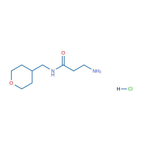 3-Amino-N-((tetrahydro-2H-pyran-4-yl)methyl)propanamide hydrochloride 5g