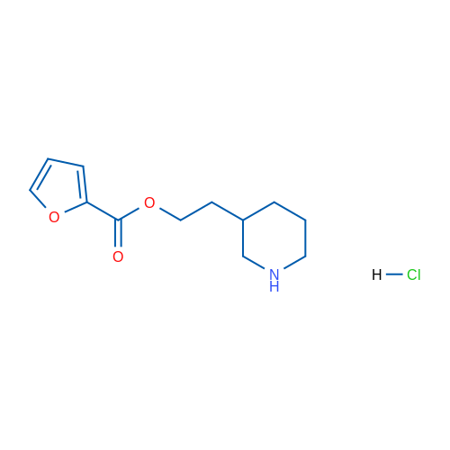 2-(Piperidin-3-yl)ethyl furan-2-carboxylate hydrochloride 1g
