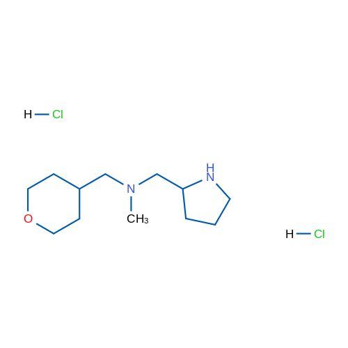 N-Methyl-1-(pyrrolidin-2-yl)-N-((tetrahydro-2H-pyran-4-yl)methyl)methanamine dihydrochloride 5g