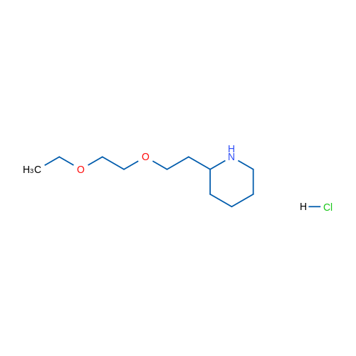 2-(2-(2-Ethoxyethoxy)ethyl)piperidine hydrochloride 1g