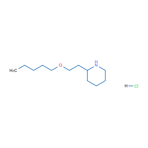 2-(2-(Pentyloxy)ethyl)piperidine hydrochloride 1g