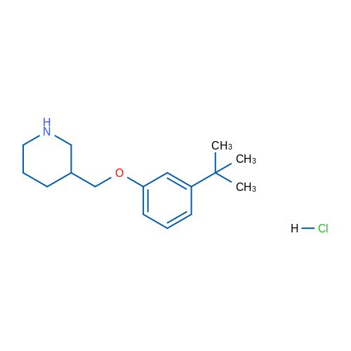 3-((3-(tert-Butyl)phenoxy)methyl)piperidine hydrochloride 5g