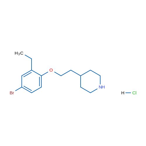 4-(2-(4-Bromo-2-ethylphenoxy)ethyl)piperidine hydrochloride 5g