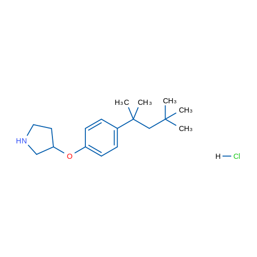3-(4-(2,4,4-Trimethylpentan-2-yl)phenoxy)pyrrolidine hydrochloride 5g