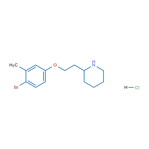 2-(2-(4-Bromo-3-methylphenoxy)ethyl)piperidine hydrochloride 1g