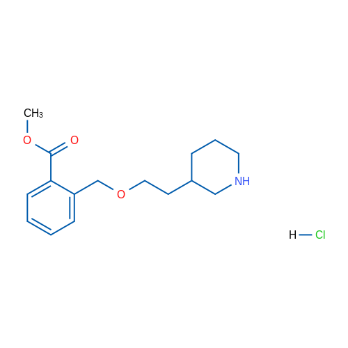 Methyl 2-((2-(piperidin-3-yl)ethoxy)methyl)benzoate hydrochloride 5g