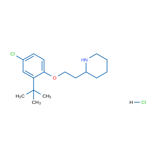 2-(2-(2-(tert-Butyl)-4-chlorophenoxy)ethyl)piperidine hydrochloride 5g