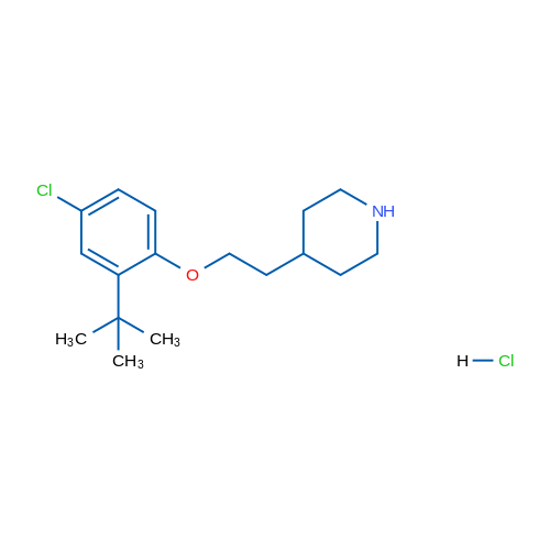 4-(2-(2-(tert-Butyl)-4-chlorophenoxy)ethyl)piperidine hydrochloride 1g