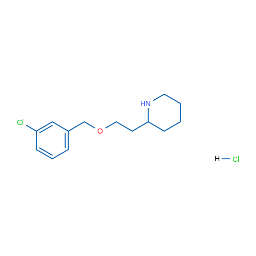 2-(2-((3-Chlorobenzyl)oxy)ethyl)piperidine hydrochloride 1g