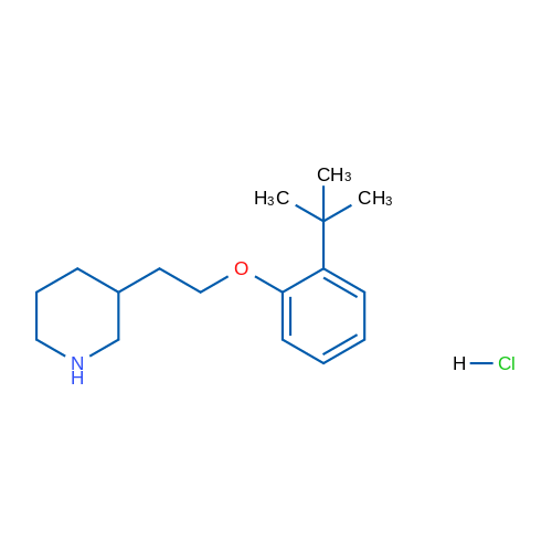 3-(2-(2-(tert-Butyl)phenoxy)ethyl)piperidine hydrochloride 5g