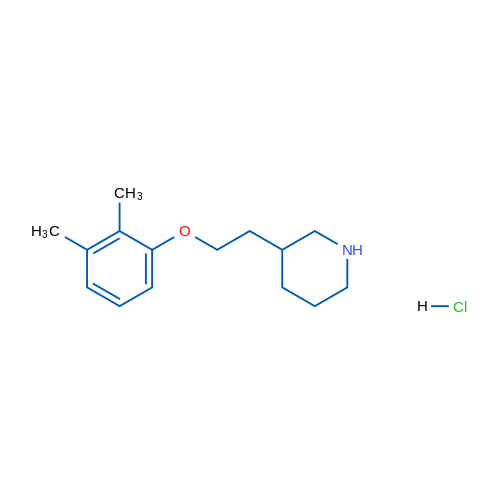 3-(2-(2,3-Dimethylphenoxy)ethyl)piperidine hydrochloride 5g